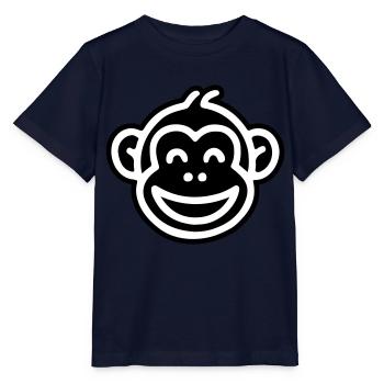 Tête de Singe Drôle - T-shirt bio MINI CREATOR Stanley/Stella Enfant - marine - Devant - Kain (125cm)