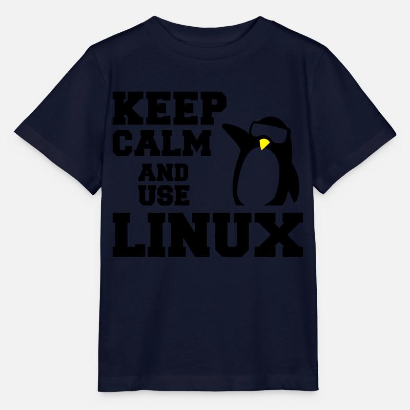 garder utilisation calme linux - T-shirt bio MINI CREATOR Stanley/Stella Enfant - marine