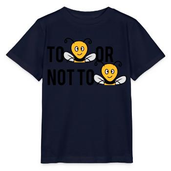 Être ou ne pas être des abeilles - T-shirt bio MINI CREATOR Stanley/Stella Enfant - marine - Devant - Kain (125cm)