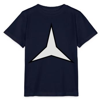 stern 3 zacken 2 farbig - Stanley/Stella Kinder T-Shirt MINI CREATOR  - Navy - Vorne - Kain (125cm)