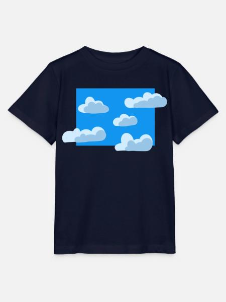Blauer Wolkenhimmel - Stanley/Stella Kinder T-Shirt MINI CREATOR - Navy