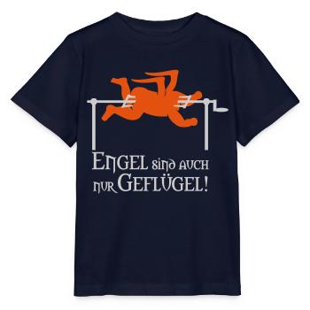 Engel sind auch nur Geflügel - Stanley/Stella Kinder T-Shirt MINI CREATOR  - Navy - Vorne - Kain (125cm)