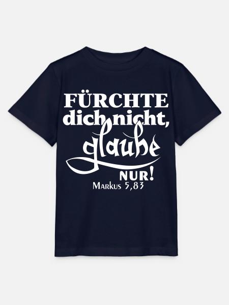Markus 5,83 Bibelvers - Stanley/Stella Kinder T-Shirt MINI CREATOR - Navy