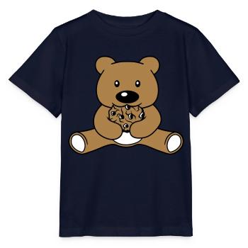 cookie eat biscuit hunger delicious nibble baer sues - Stanley/Stella MINI CREATOR Kids’ T-Shirt - navy - Front - Kain (125cm)