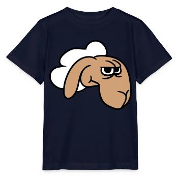 Le mouton a l’air sceptique, critique, regards suspicieux - T-shirt bio MINI CREATOR Stanley/Stella Enfant - marine - Devant - Kain (125cm)