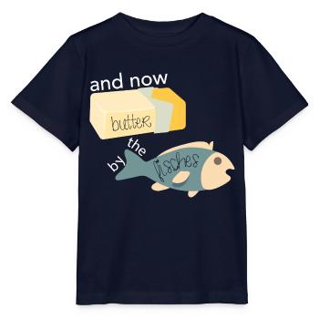Butter bei die Fische - Stanley/Stella Kinder T-Shirt MINI CREATOR  - Navy - Vorne - Kain (125cm)
