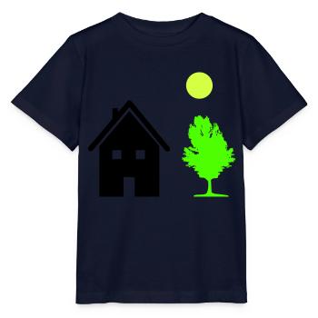 House Tree - Stanley/Stella MINI CREATOR Kids’ T-Shirt - navy - Front - Kain (125cm)