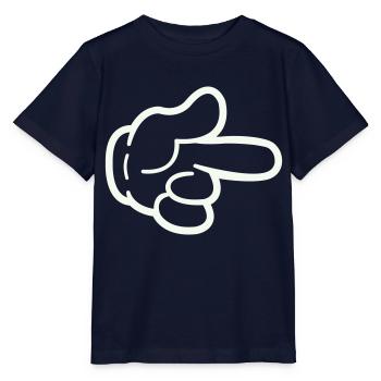 Bande dessinée à la main - T-shirt bio MINI CREATOR Stanley/Stella Enfant - marine - Devant - Kain (125cm)