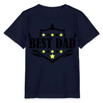 best dad - Stanley/Stella MINI CREATOR Kids’ T-Shirt - navy - Front - Kain (125cm)
