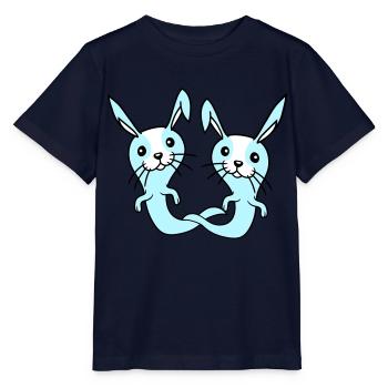2 Lapins Fantôme Fantôme Hanter Halloween Effrayant - T-shirt bio MINI CREATOR Stanley/Stella Enfant - marine - Devant - Kain (125cm)