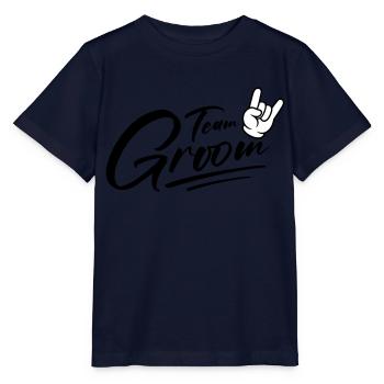Groom Team Groom Bachelor - Stanley/Stella MINI CREATOR Kids’ T-Shirt - navy - Front - Kain (125cm)
