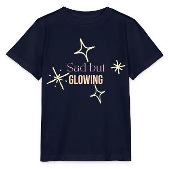 ✨ Triste mais rayonnant – Fille douce Été Émotionnel - T-shirt bio MINI CREATOR Stanley/Stella Enfant - marine - Devant - Kain (125cm)