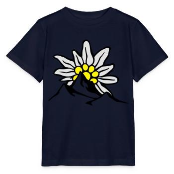 bergpanorama_mit_aufgehender_edelweissso - Stanley/Stella Kinder T-Shirt MINI CREATOR  - Navy - Vorne - Kain (125cm)
