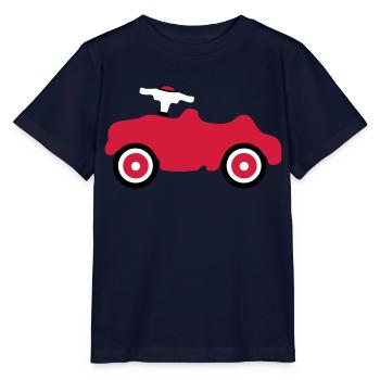 toy car kids fun roll toddler baby - Stanley/Stella MINI CREATOR Kids’ T-Shirt - navy - Front - Kain (125cm)
