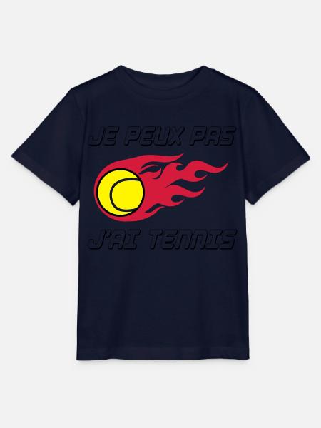 Tennis / Sport / Federer / Nadal / Balle / Jeu - T-shirt bio MINI CREATOR Stanley/Stella Enfant - marine