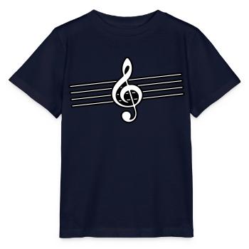 Musique de l’icône de clé - T-shirt bio MINI CREATOR Stanley/Stella Enfant - marine - Devant - Kain (125cm)