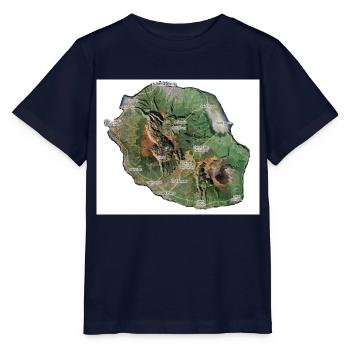 réunion - T-shirt bio MINI CREATOR Stanley/Stella Enfant - marine - Devant - Kain (125cm)