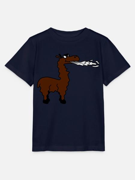 Spitting Llama - Stanley/Stella Kinder T-Shirt MINI CREATOR  - Navy