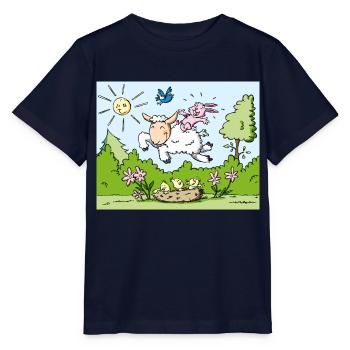 Frühling - Stanley/Stella Kinder T-Shirt MINI CREATOR  - Navy - Vorne - Kain (125cm)