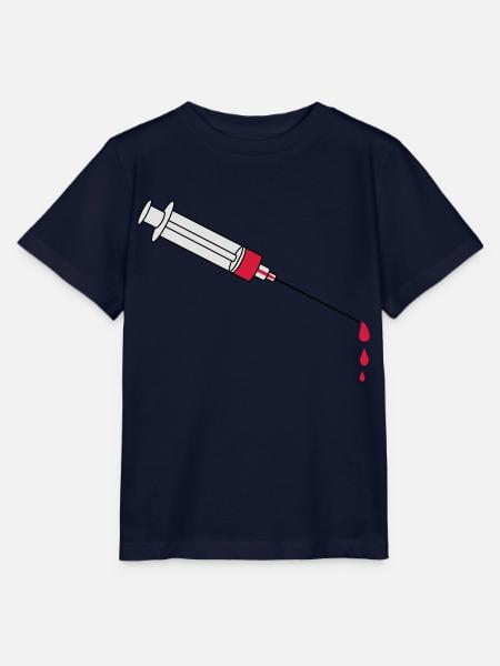Blood Syringe - Stanley/Stella Kinder T-Shirt MINI CREATOR  - Navy