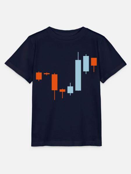 Stocks Chart Trading 2 - Stanley/Stella Kinder T-Shirt MINI CREATOR  - Navy