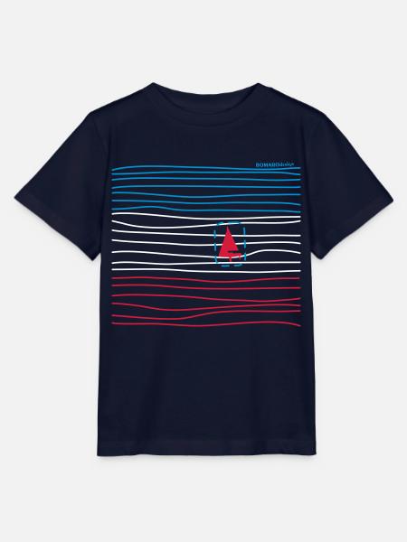 Boot in Wellen - Stanley/Stella Kinder T-Shirt MINI CREATOR - Navy