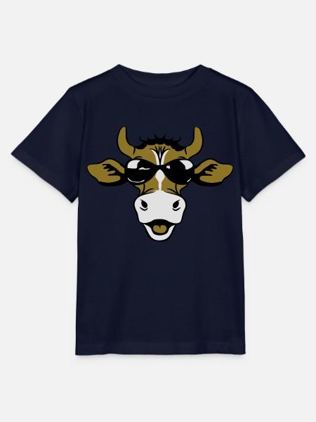 Kuh Sonnenbrille witzig - Stanley/Stella Kinder T-Shirt MINI CREATOR - Navy