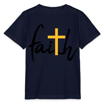 Faith Cross Faith - Stanley/Stella MINI CREATOR Kids’ T-Shirt - navy - Front - Kain (125cm)