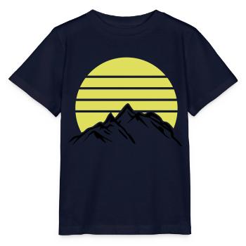Mountains Mountains Mountains 1 - Stanley/Stella MINI CREATOR Kids’ T-Shirt - navy - Front - Kain (125cm)