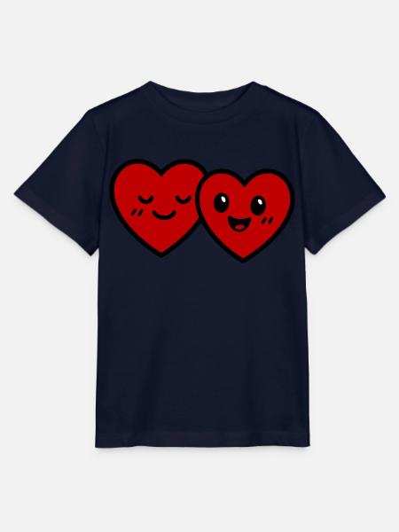 Herzen Paar Liebe - Stanley/Stella Kinder T-Shirt MINI CREATOR - Navy