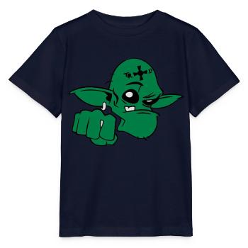 Troll - Stanley/Stella Kinder T-Shirt MINI CREATOR  - Navy - Vorne - Kain (125cm)