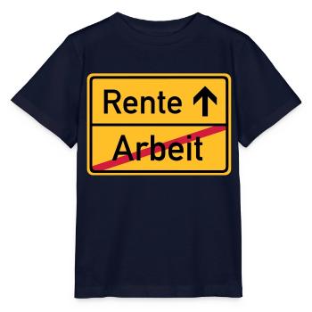 ortsschild_arbeit_rente__f3 - T-shirt bio MINI CREATOR Stanley/Stella Enfant - marine - Devant - Kain (125cm)
