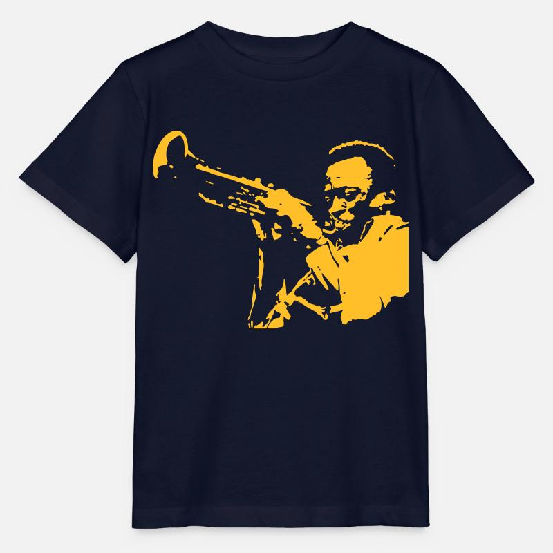 Miles Davis - T-shirt bio MINI CREATOR Stanley/Stella Enfant - marine