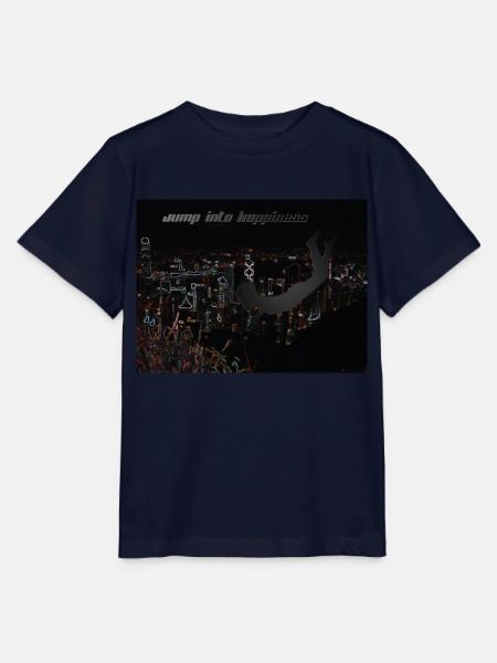 Jump into happiness. Spring ins Glück. - Stanley/Stella Kinder T-Shirt MINI CREATOR - Navy