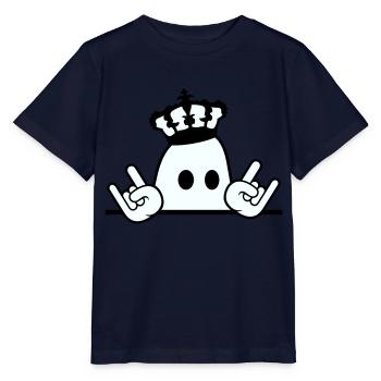 Mignon Métal Halloween Fantôme Roi Couronne Fantôme - T-shirt bio MINI CREATOR Stanley/Stella Enfant - marine - Devant - Kain (125cm)