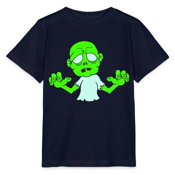 Zombie - Stanley/Stella Kinder T-Shirt MINI CREATOR  - Navy - Vorne - Kain (125cm)