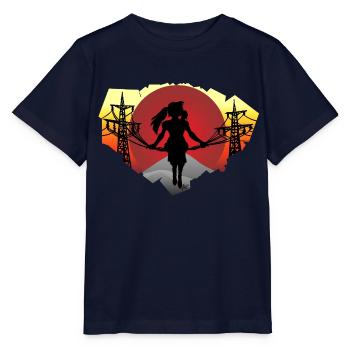 Cable Girl - Stanley/Stella Kinder T-Shirt MINI CREATOR  - Navy - Vorne - Kain (125cm)