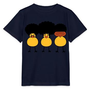 Funky Chicks - T-shirt bio MINI CREATOR Stanley/Stella Enfant - marine - Devant - Kain (125cm)
