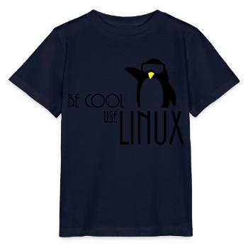 être cool utilisation linux - T-shirt bio MINI CREATOR Stanley/Stella Enfant - marine - Devant - Kain (125cm)