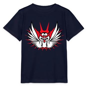 Eule Vogel Uhu Nachtvogel Schleiereule fliegt Cool - Stanley/Stella Kinder T-Shirt MINI CREATOR  - Navy - Vorne - Kain (125cm)