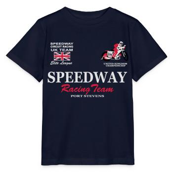 Speedway Poloshirt UK-Team - T-shirt bio MINI CREATOR Stanley/Stella Enfant - marine - Devant - Kain (125cm)