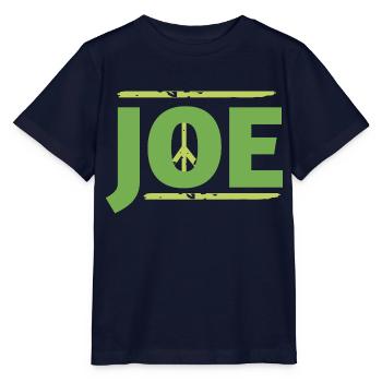 Joe in peace sign graphic - Stanley/Stella MINI CREATOR Kids’ T-Shirt - navy - Front - Kain (125cm)
