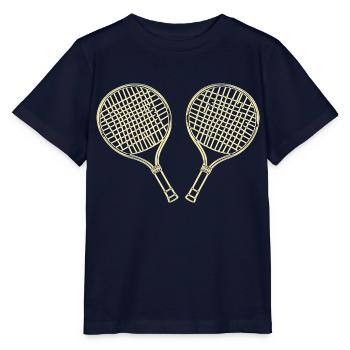 Raquettes - T-shirt bio MINI CREATOR Stanley/Stella Enfant - marine - Devant - Kain (125cm)
