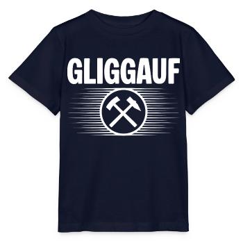 Glueck auf Mundart - Stanley/Stella Kinder T-Shirt MINI CREATOR  - Navy - Vorne - Kain (125cm)