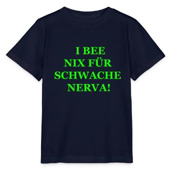 Schwäbische TShirts mit lustigem Schwaben Spruch. - Stanley/Stella Kinder T-Shirt MINI CREATOR  - Navy - Vorne - Kain (125cm)
