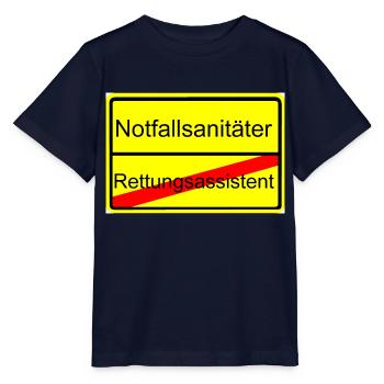Vom Rettungsassistent zum Notfallsanitäter - Stanley/Stella Kinder T-Shirt MINI CREATOR  - Navy - Vorne - Kain (125cm)