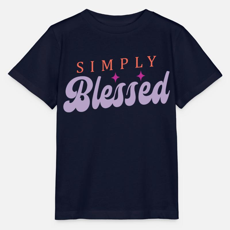 Einfach gesegnet - Stanley/Stella Kinder T-Shirt MINI CREATOR  - Navy