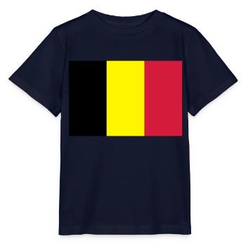 Drapeau Belge - Belgische vlag - T-shirt bio MINI CREATOR Stanley/Stella Enfant - marine - Devant - Kain (125cm)