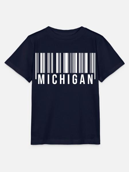 Michigan Barcode - Stanley/Stella Kinder T-Shirt MINI CREATOR  - Navy