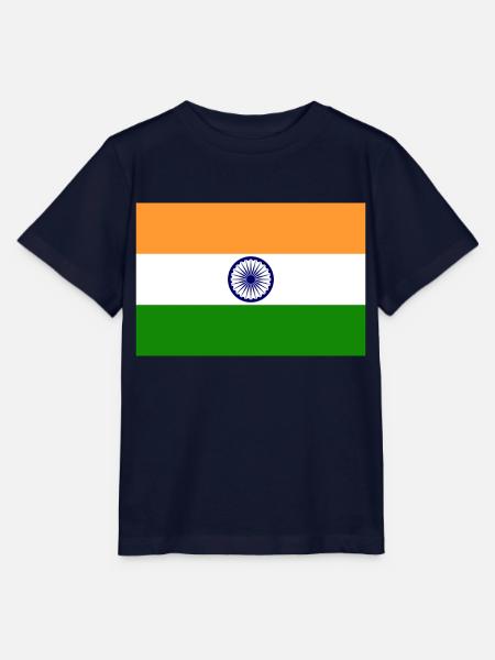 indien, Fahne, Flagge, india - Stanley/Stella Kinder T-Shirt MINI CREATOR - Navy